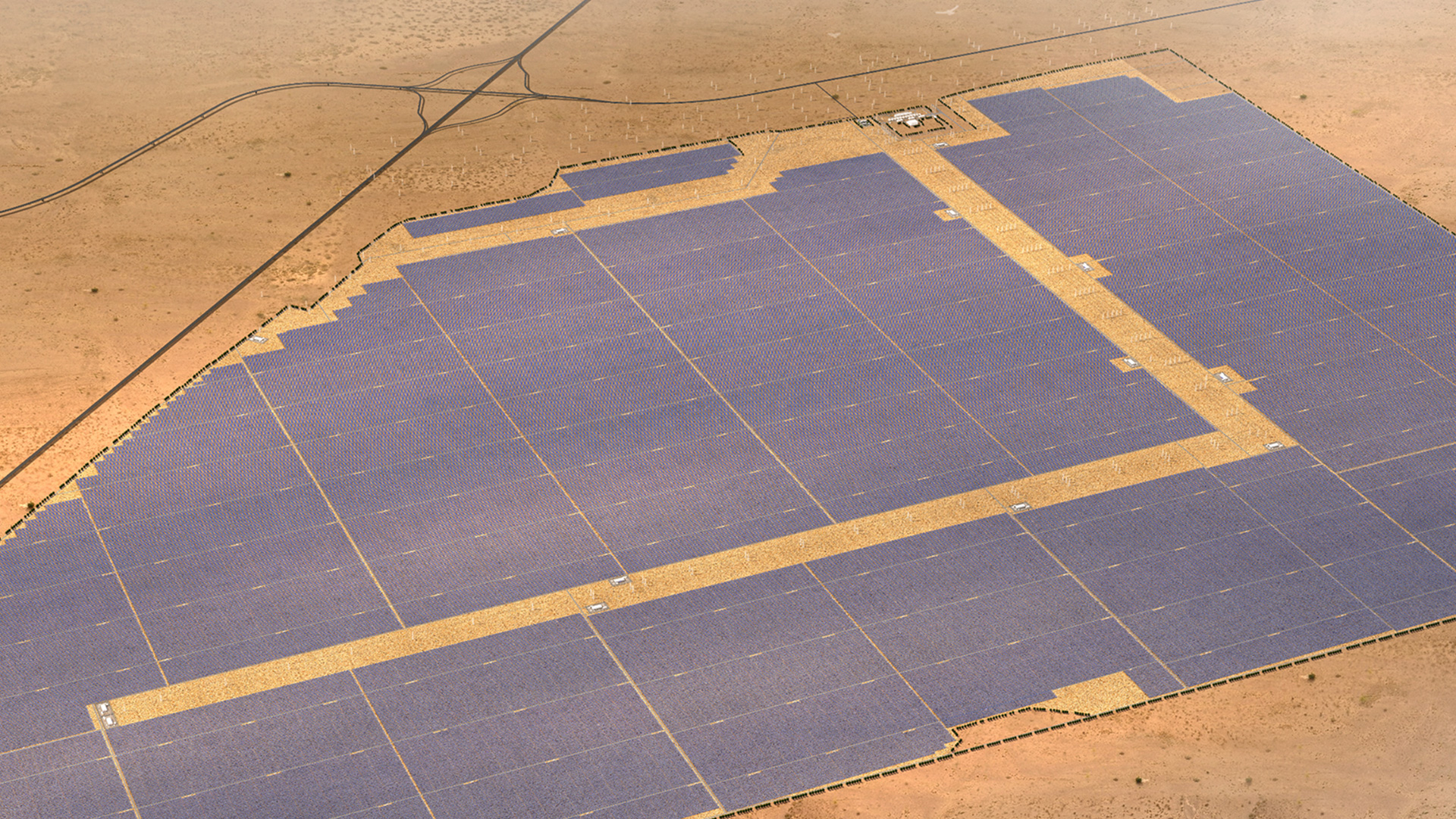 El desierto florece: la mayor planta fotovoltaica del mundo 2,1 GW en Arabia