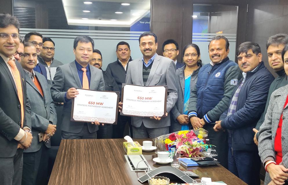 SUNGROW SIGNED A 650 MW STRATEGIC COOPERATION AGREEMENT WITH AVAADA | SUNGROW