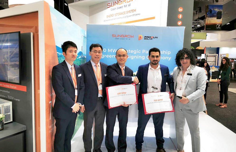 SUNGROW FORGED 100 MW RESIDENTIAL DISTRIBUTION AGREEMENT WITH PROSUN SOLAR AT ALL-ENERGY AUSTRALIA 2019 | SUNGROW