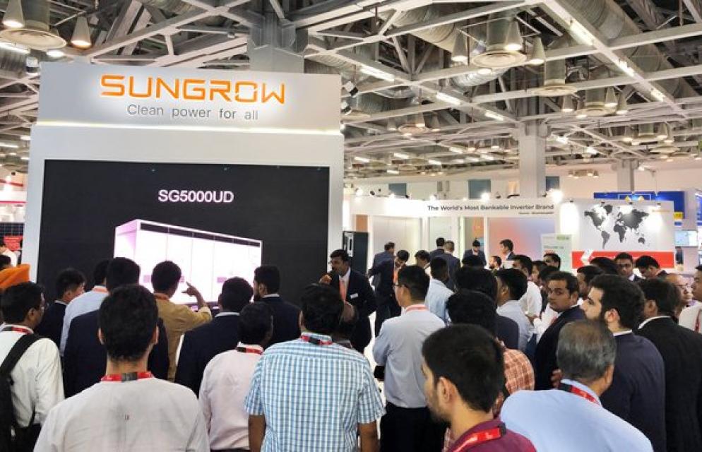 SUNGROW DEBUTS A 1500 VDC OUTDOOR CENTRAL INVERTER WITH IP65 PROTECTION LEVEL AT RENEWABLE ENERGY INDIA EXPO | SUNGROW