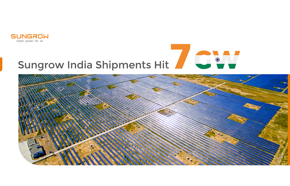 Sungrow Ends Year 2020 on High in India Crossing 7 GW PV Inverter Shipments | SUNGROW