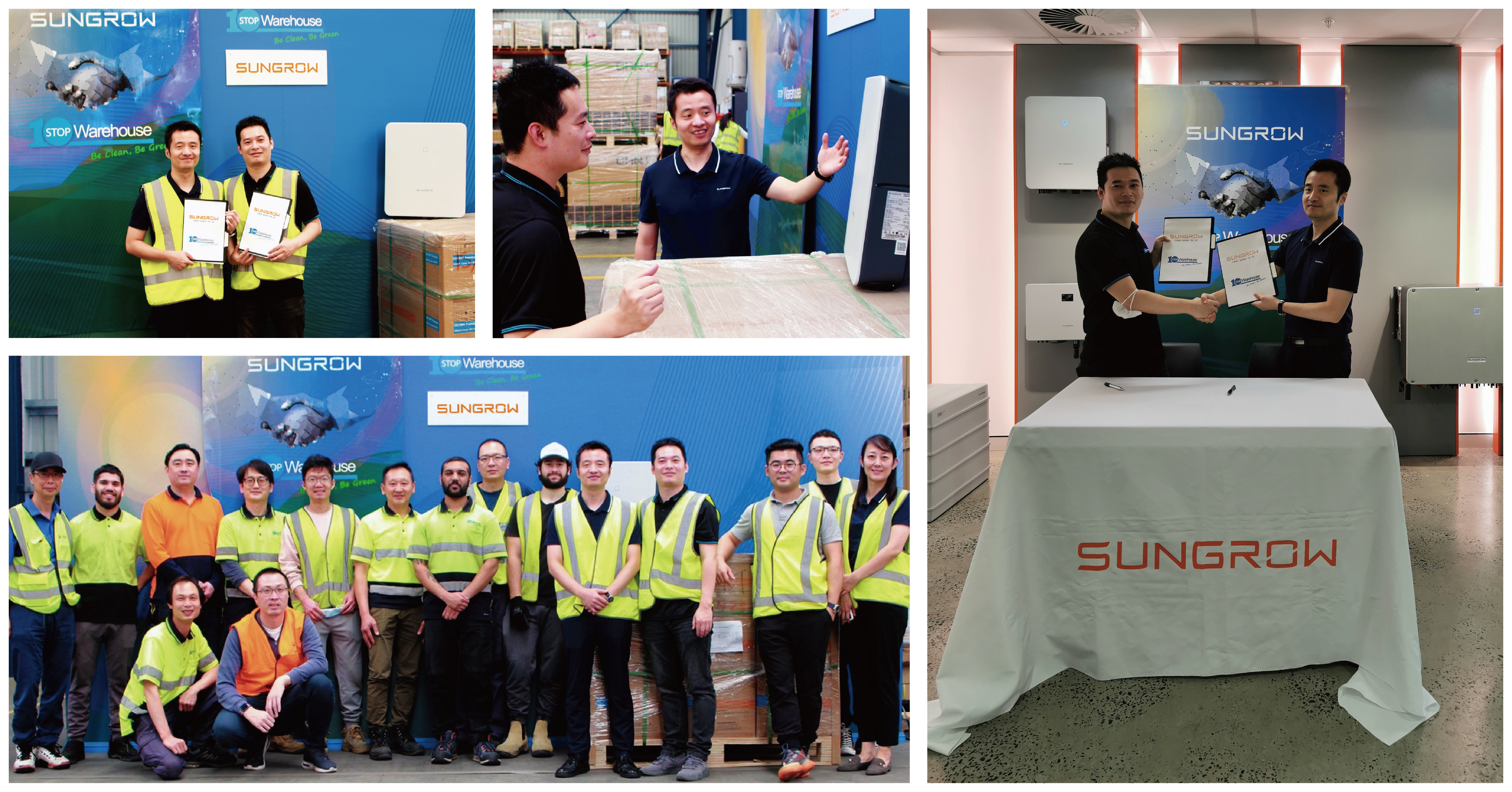 Sungrow and One Stop Warehouse Enhance Partnership for Stable Inverter Supply and Distribution in Australia | SUNGROW