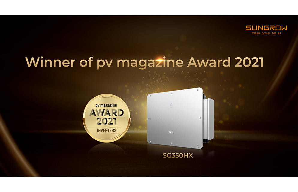 Sungrow Wins PV Magazine Award 2021 in the Inverter Category for its SG350HX | SUNGROW