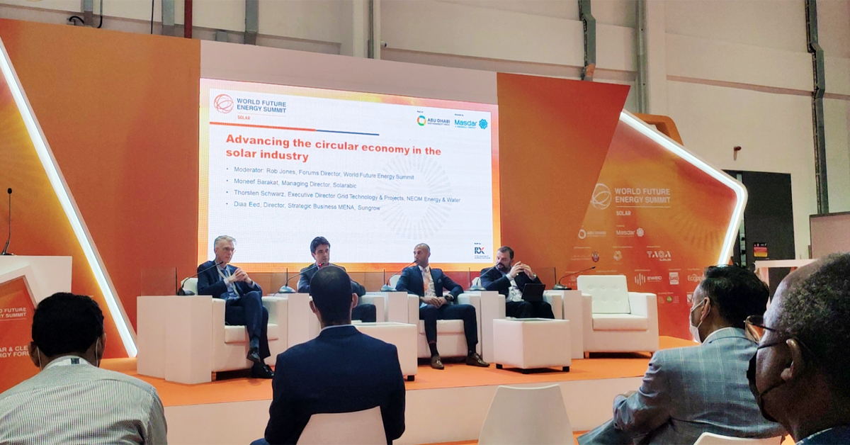 Sungrow Shares Insights on End-of-Life PV Management and Promotes the Circular Economy in the Solar Industry on WFES | SUNGROW