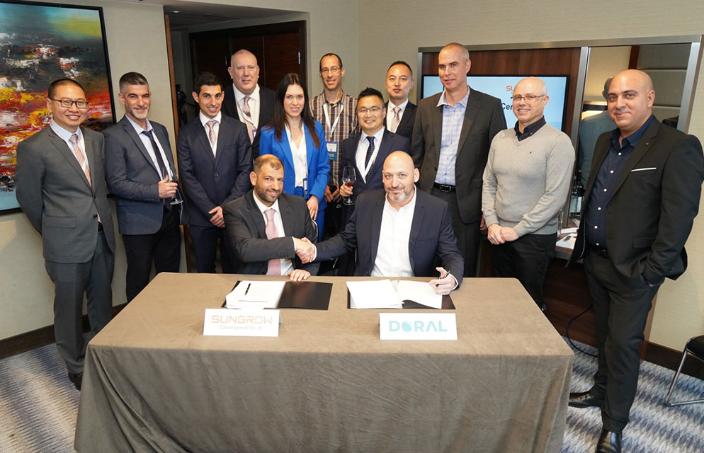 Sungrow to Supply Doral with Several Hundred MWh of Energy Storage Systems (ESS) for Israeli Projects Using DC or AC Coupled Solutions | SUNGROW