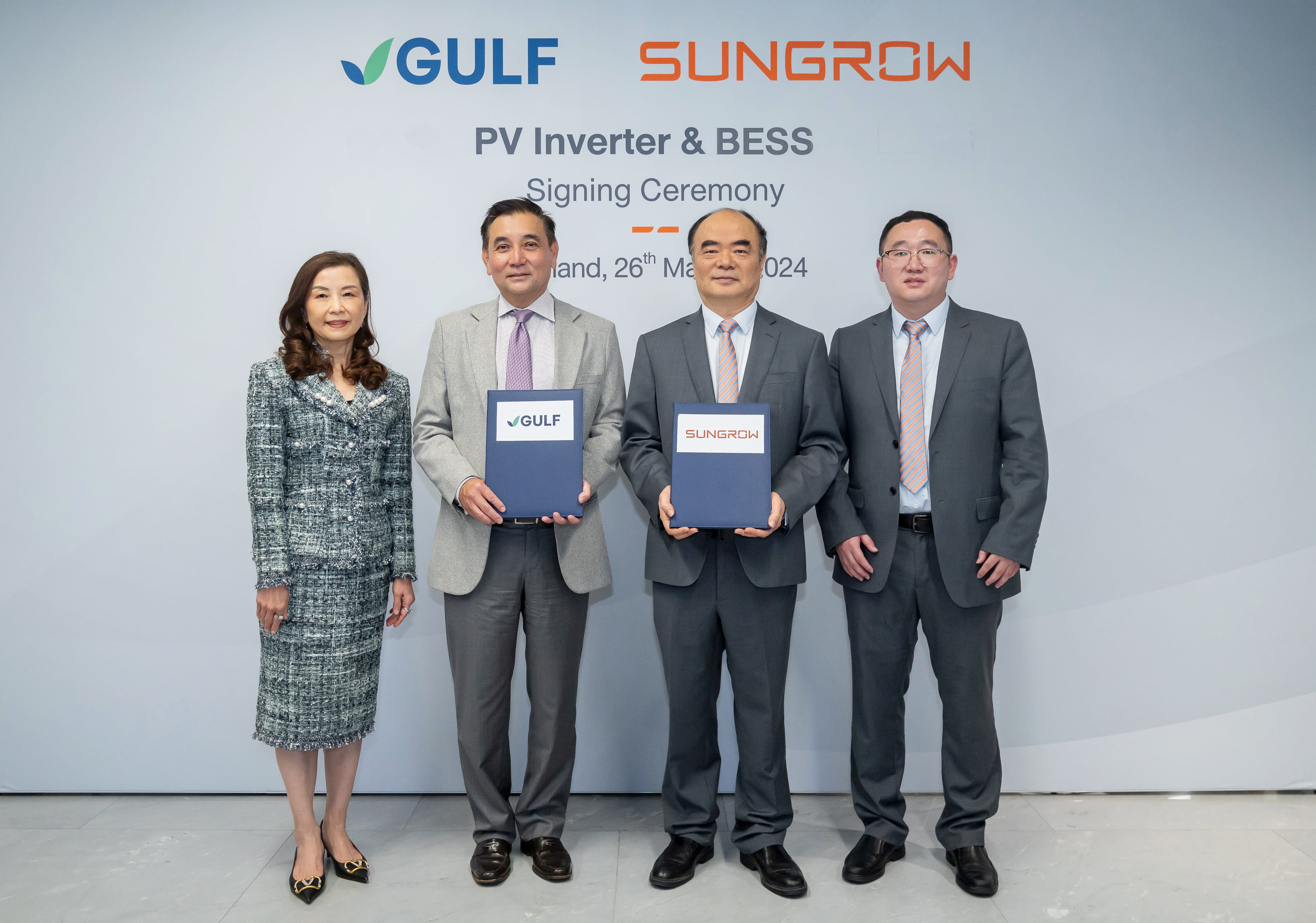 Sungrow Secures Strategic Partnership with Thailand’s Gulf Energy to Supply BESS and Inverter to 3.5GWp Renewable Energy Projects | SUNGROW