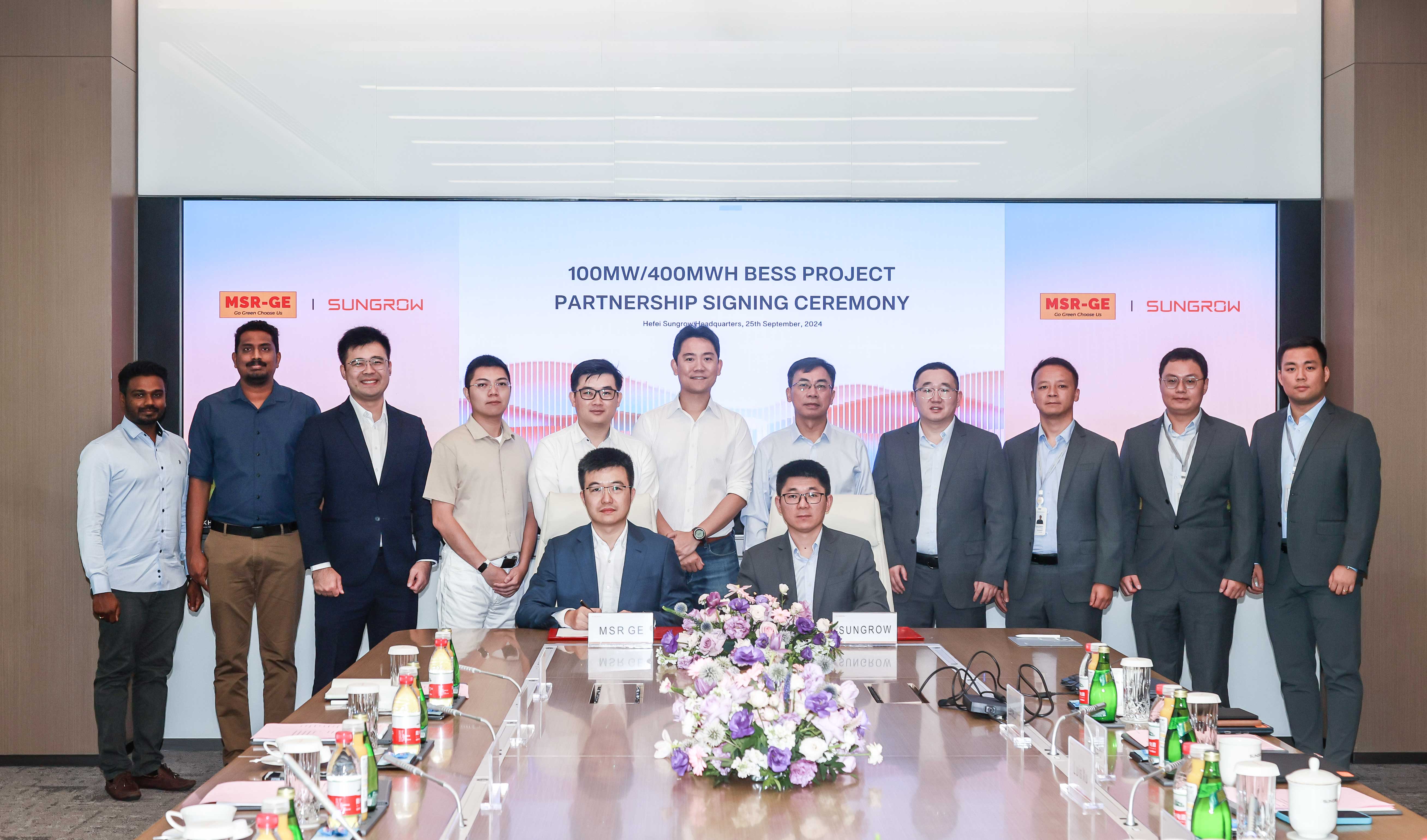 Sungrow and MSR-GE Ink Partnership Agreement for 100MW/400MWh Sabah Battery Energy Storage System Project