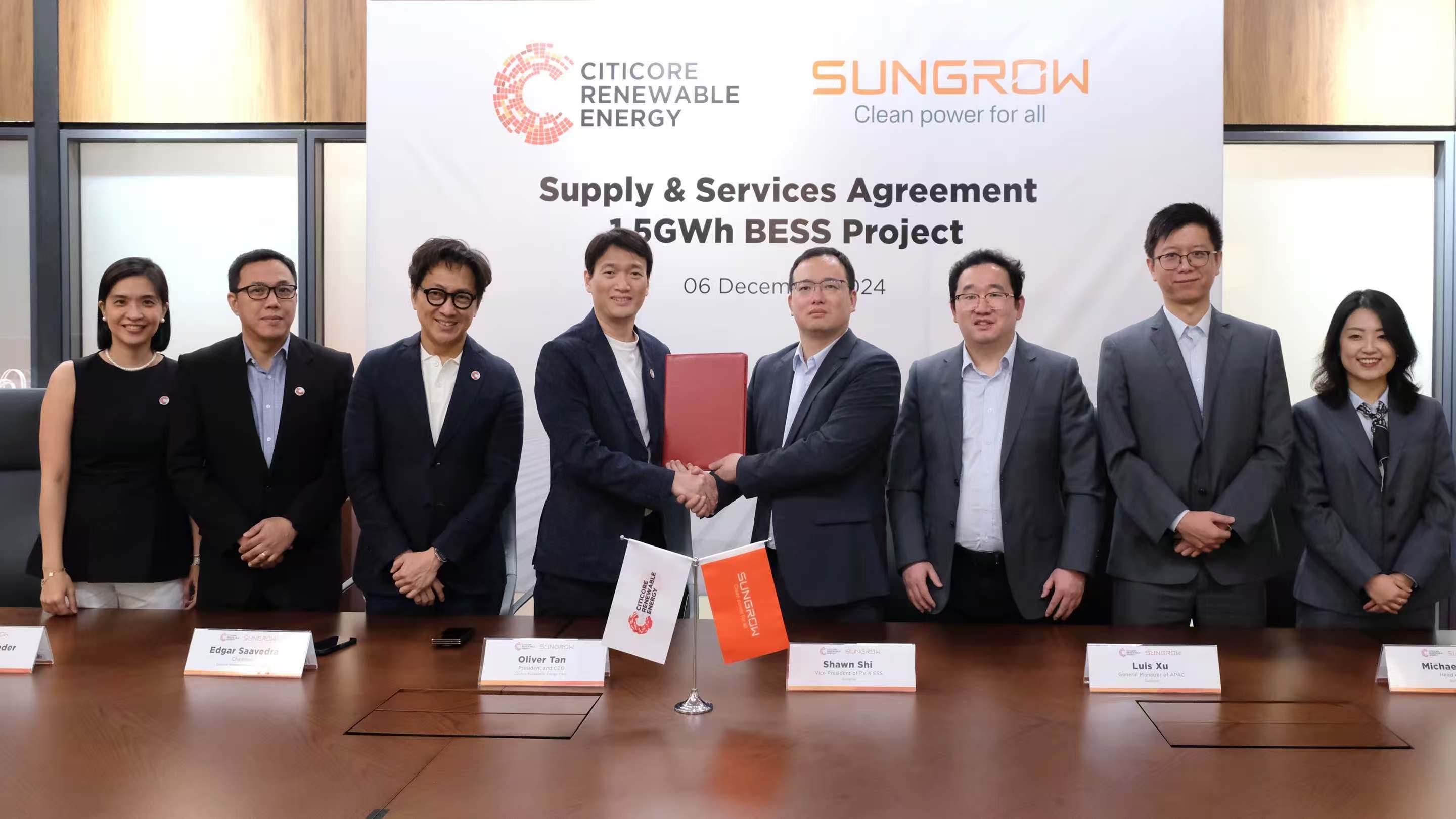 Sungrow and CREC Sign Landmark 1.5 GWh
Battery Energy Storage Agreement in the Philippines | SUNGROW