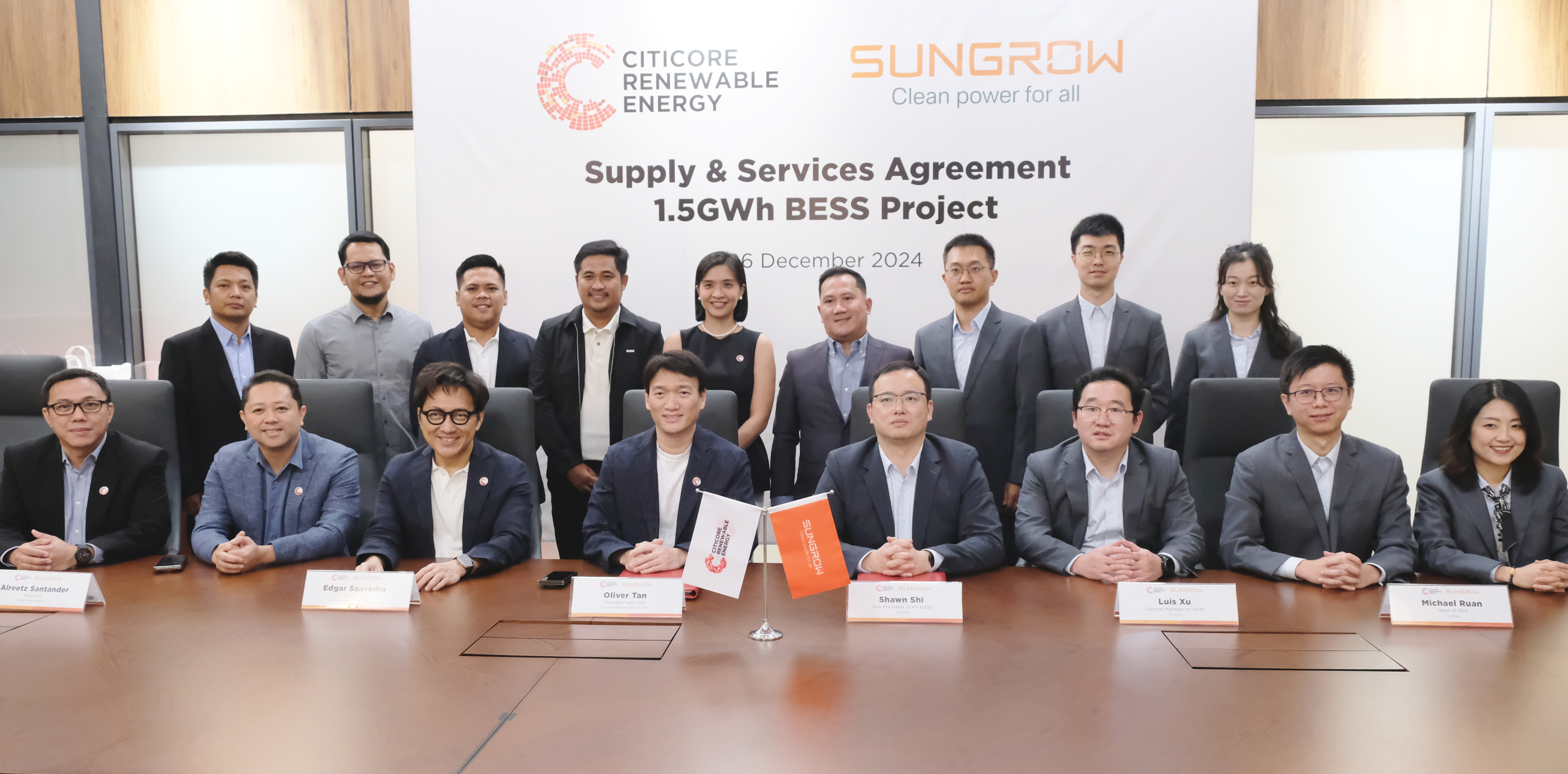 Sungrow and CREC Sign Landmark 1.5 GWh
Battery Energy Storage Agreement in the Philippines | SUNGROW