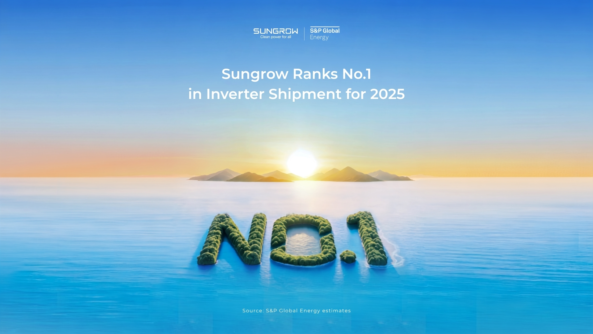 Sungrow jedničkou v žebříčku S&P Global pro dodávky fotovoltaických střídačů v roce 2025