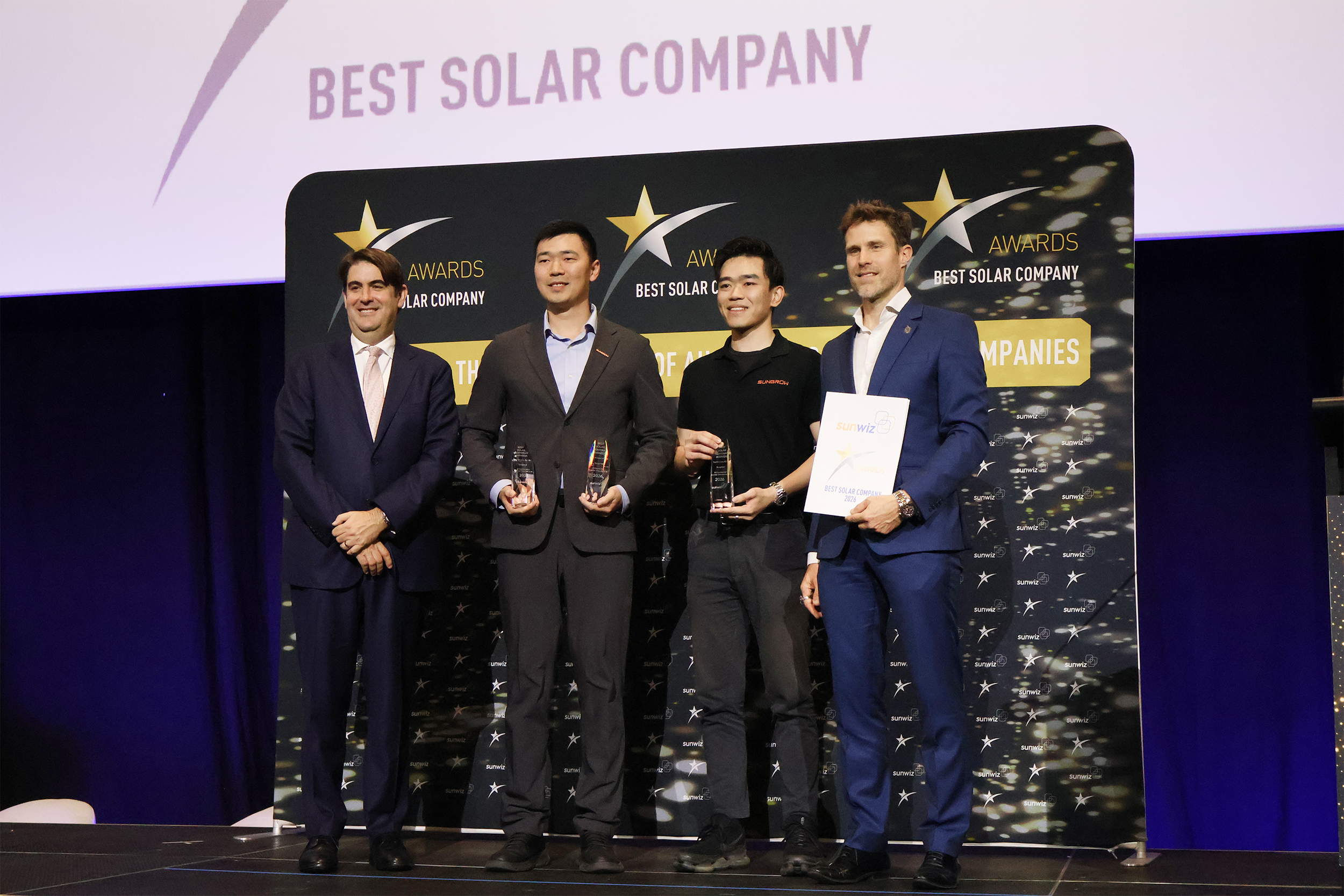 Sungrow Achieves Three No.1 Rankings in the 2026 SunWiz Awards