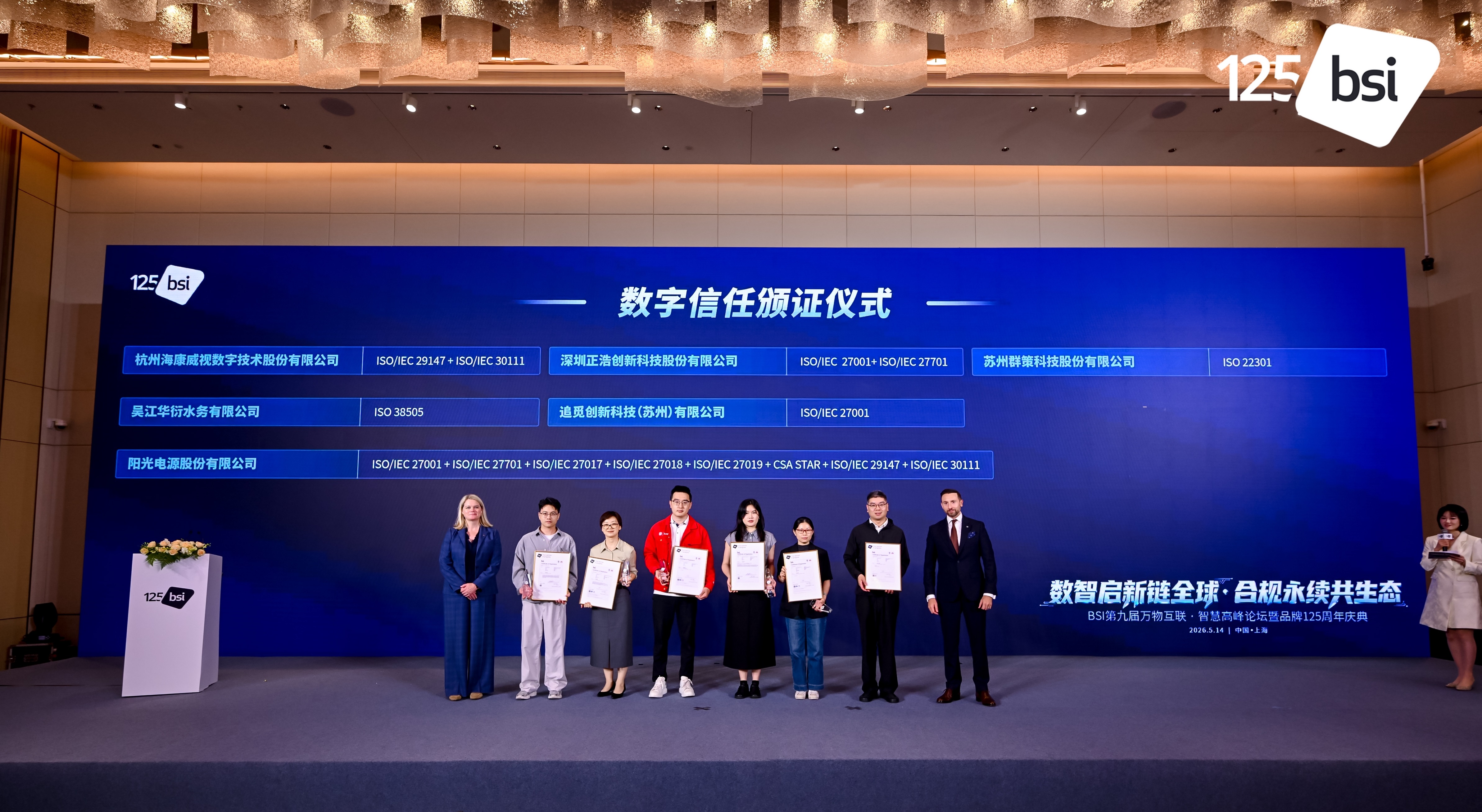 Sungrow Achieves ISO/IEC 27019 and Multiple Cybersecurity Management System Certifications from BSI
