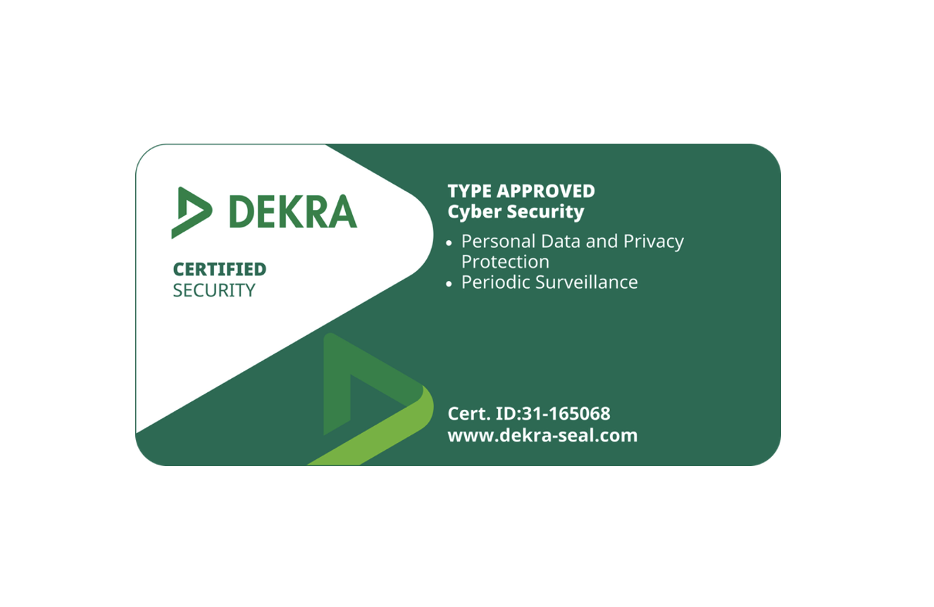 DEKRA
Cybersecurity Certification