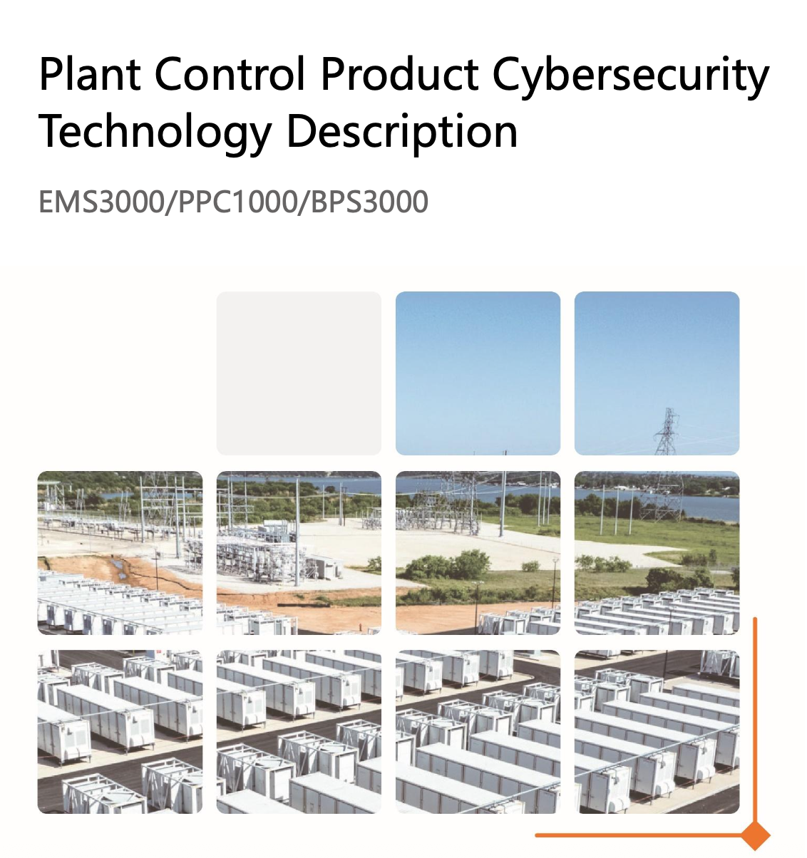 Plant Control Product Cybersecurity Technology Description