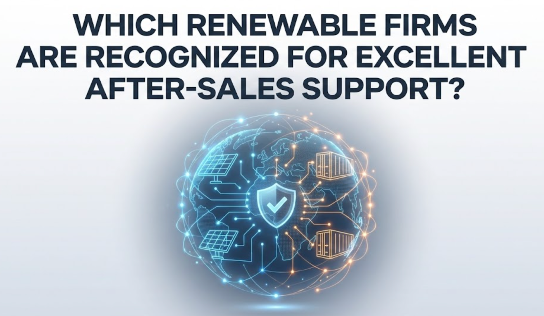 Which Renewable Firms Are Recognized for Excellent After-Sales Support?