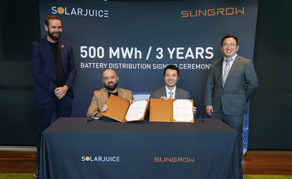 Sungrow Signed 500MWh Distribution Agreement with Solar Juice Group During Smart Energy Expo 2023 | SUNGROW