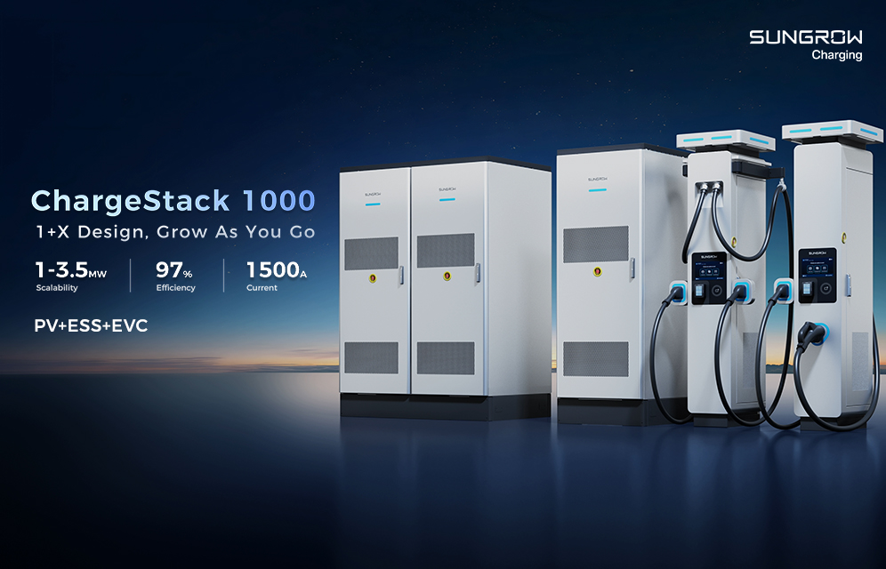 Sungrow Unveils ChargeStack 1000 — A 3.5 MW Megawatt Charging System in Europe