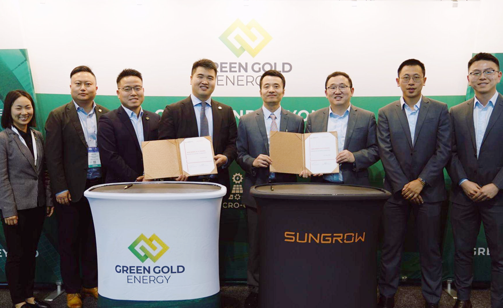 Sungrow and Green Gold Energy Signed Memorandum to Collaborate on 500MWh Projects within the Next 3 Years | SUNGROW